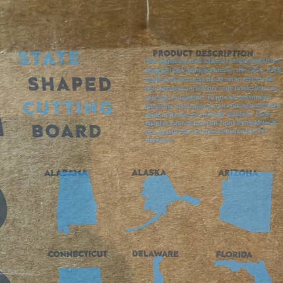 Bamboo Virginia State Cutting Board - Picture 6 of 13